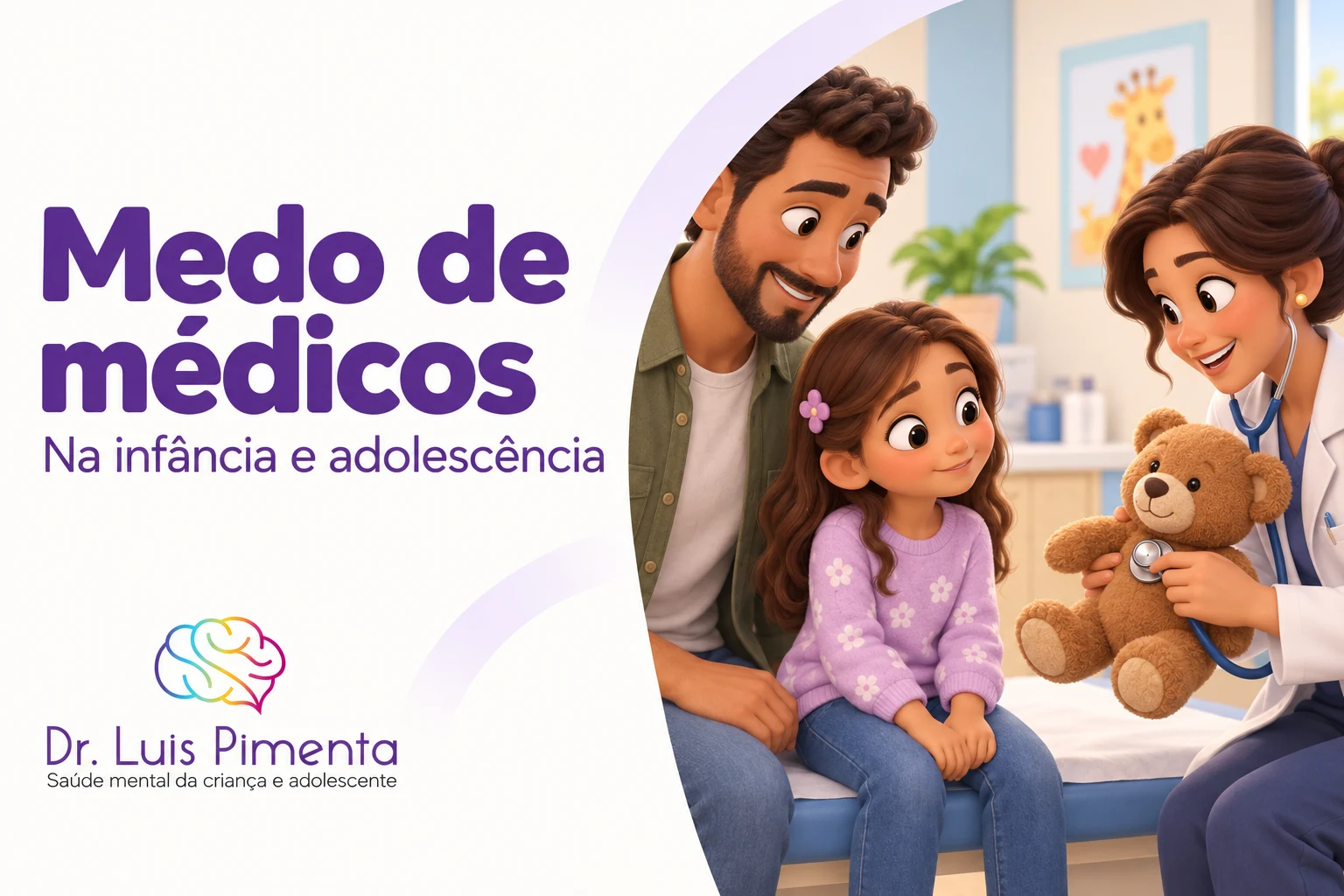 Medo de médicos em crianças: como preparar a consulta e reduzir o sofrimento