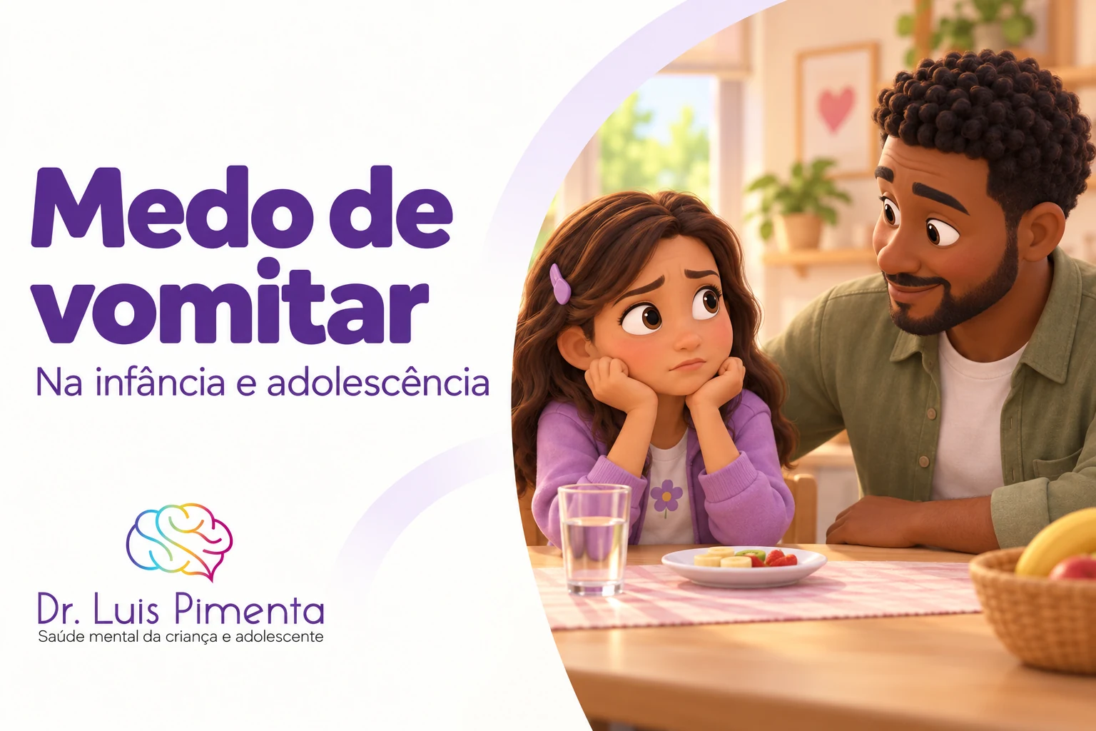 Medo de vomitar em crianças: o que é emetofobia e como ajudar