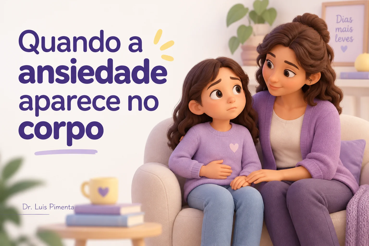 Sintomas físicos da ansiedade infantil: quando o corpo expressa o sofrimento